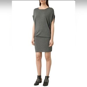 Allsaints Womens Viscose Iris Dress Black XS